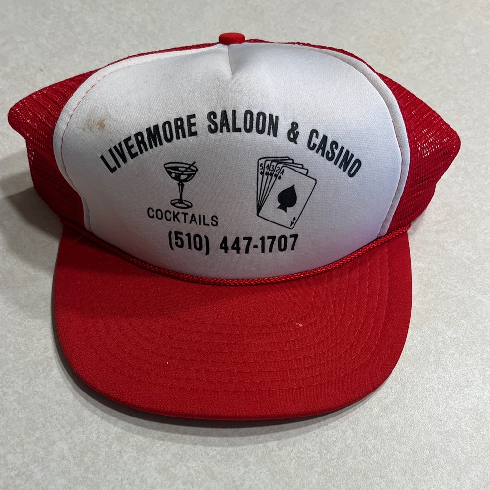 Vintage Livermore Saloon & Casino Trucker Hat